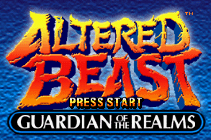 Altered Beast Guardian of the Realms  Title Screen